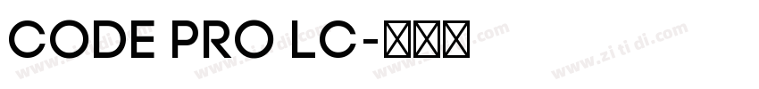 Code Pro LC字体转换